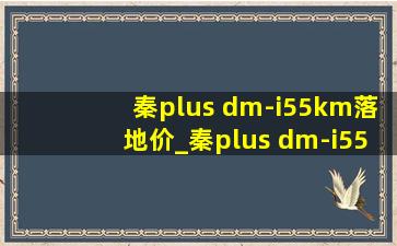 秦plus dm-i55km落地价_秦plus dm-i55km试驾